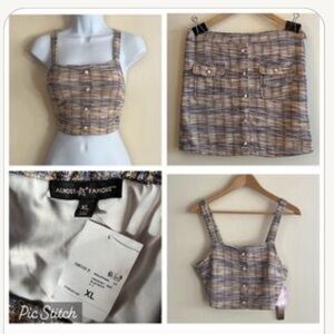 ⭐️ Offer B2G2! BUY 2 GET 2 FREE! 
Almost Famous by Forever 21 Tweed Skirt Set